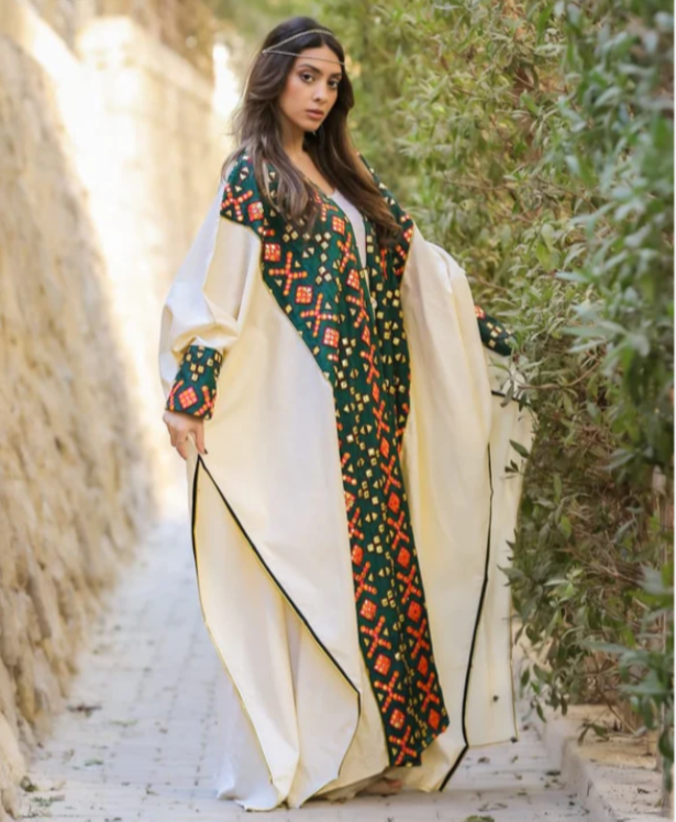 Embroidered Linen Kaftan