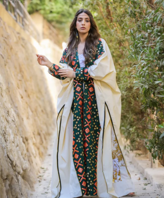 Embroidered Linen Kaftan