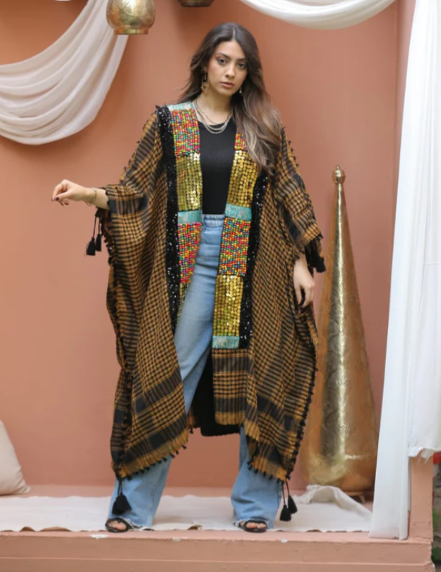 Hand-Embroidered Kaftan
