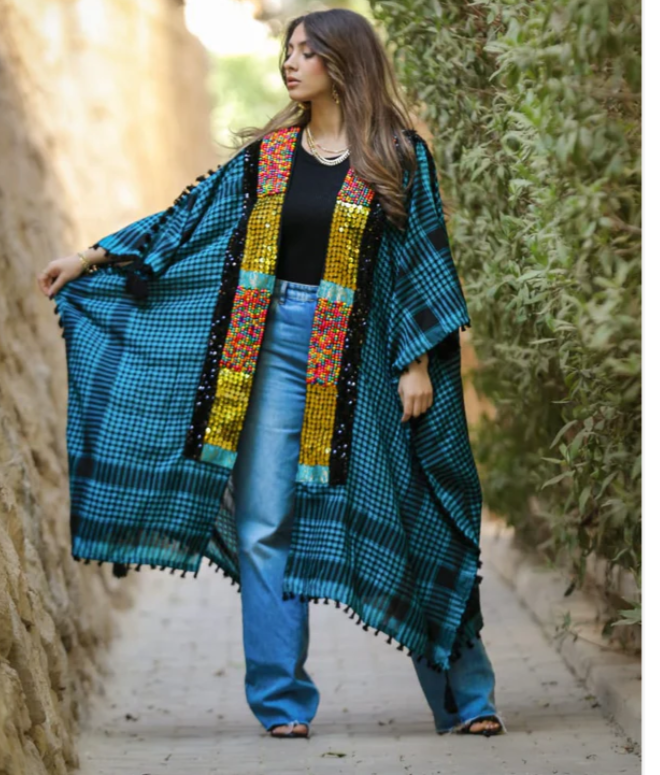 Hand-Embroidered Kaftan