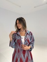 Indian print shirt dress