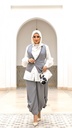 Linen Button Detail Vest Suit