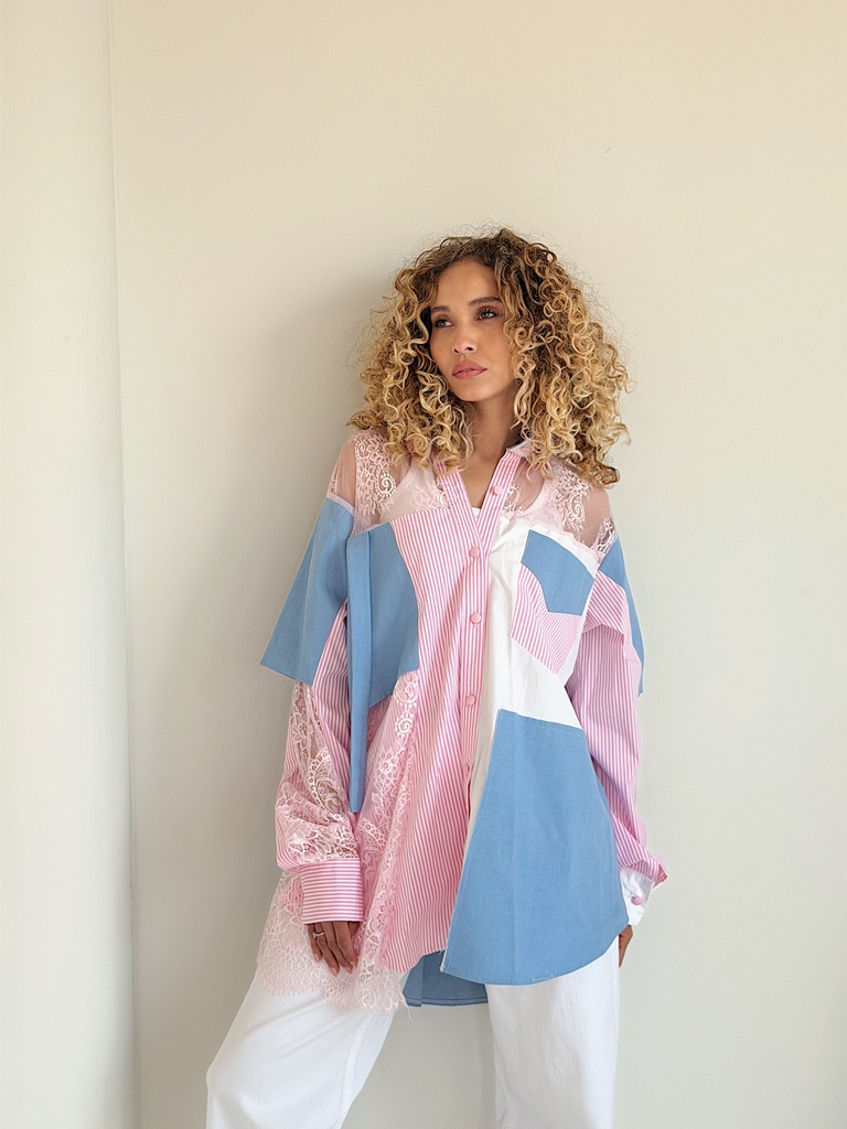 Lace Patchwork Shirt