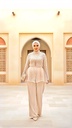 Sequin Lace Belted Suit