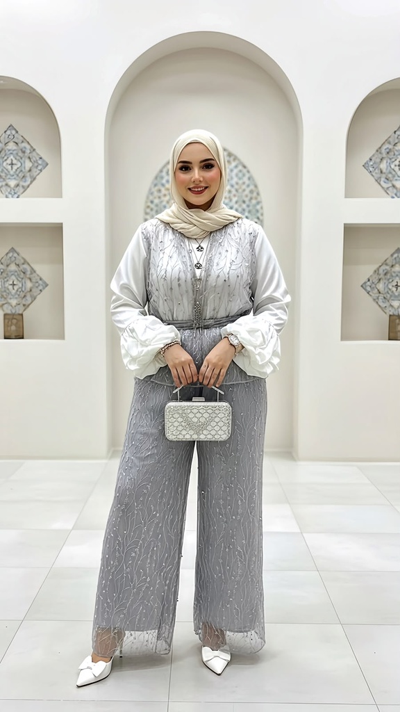 Embroidered Lace Suit