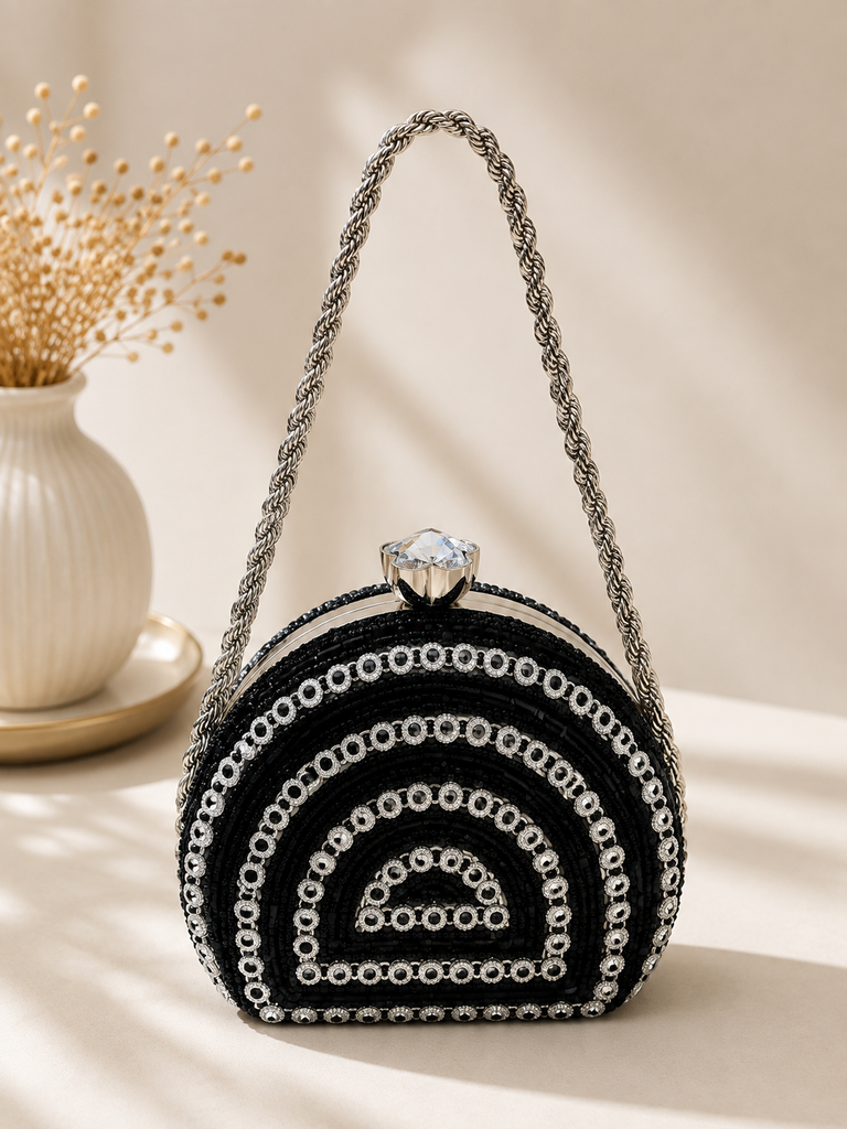 Silver Ring Clutch