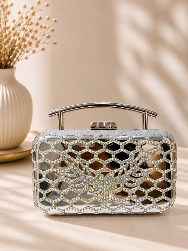 Crystal Web Clutch
