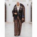 Organza Blouse Embroidered Pants Suit