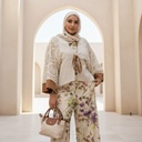 Lace Sleeve Vest Suit