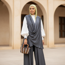 Shimmer Draped Detail Suit