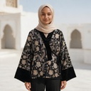 Embroidered Velvet  jacket