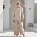 Embroidered Linen Suit(C)(2p)