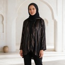 Velvet Tie Waist Blouse 