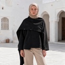 (C)Studded Shawl Jacket