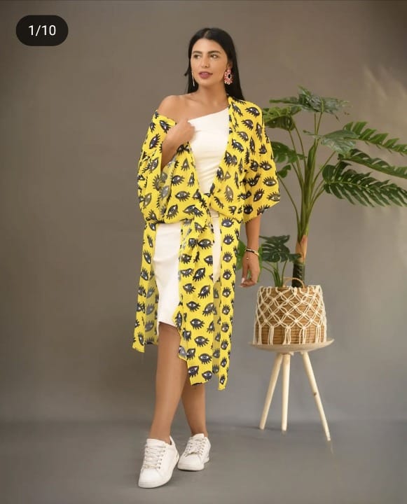 Envy Eye Chiffon Kimono