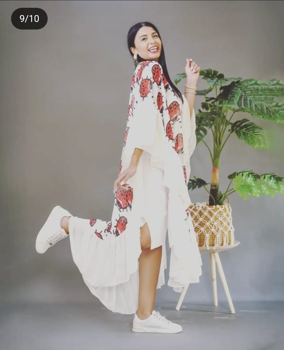 Lady Bugs Ruffles Kimono