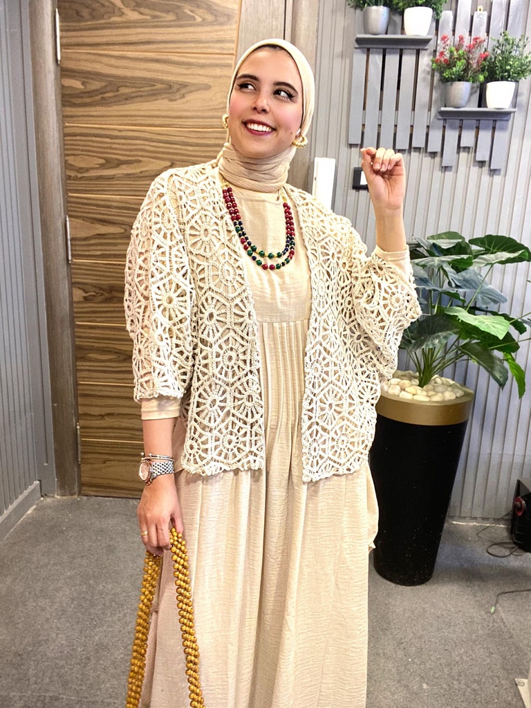 Crochet jacket and dress
