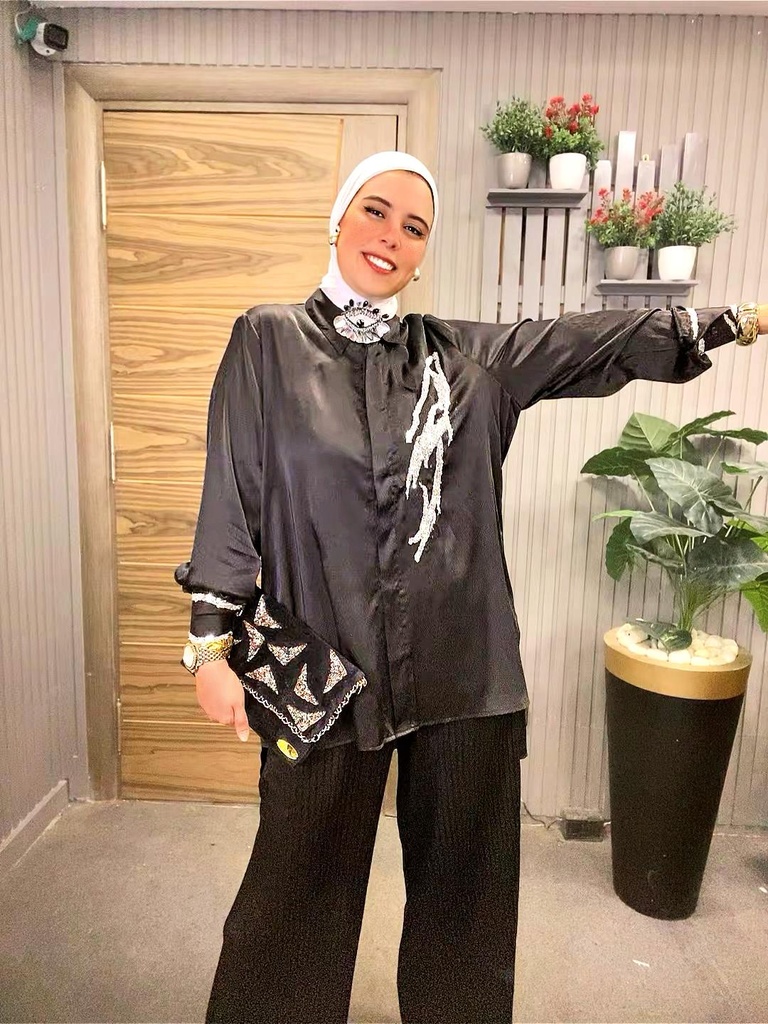 Queen Beaded Pants Set