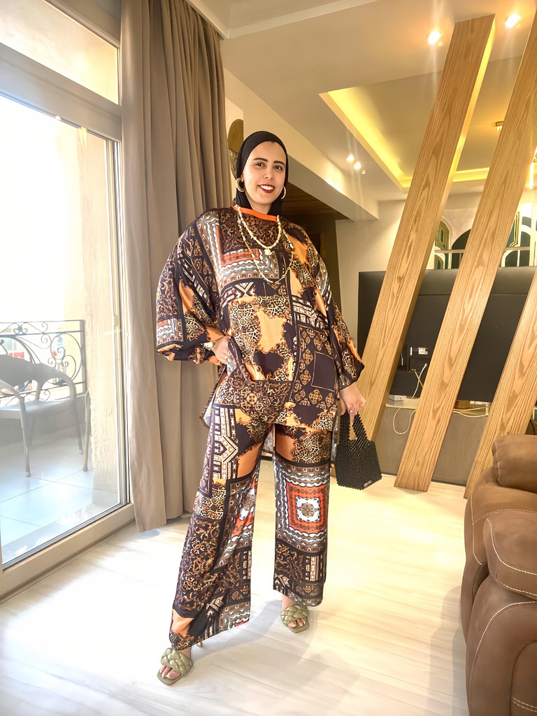 Versacio Satin Pants Set