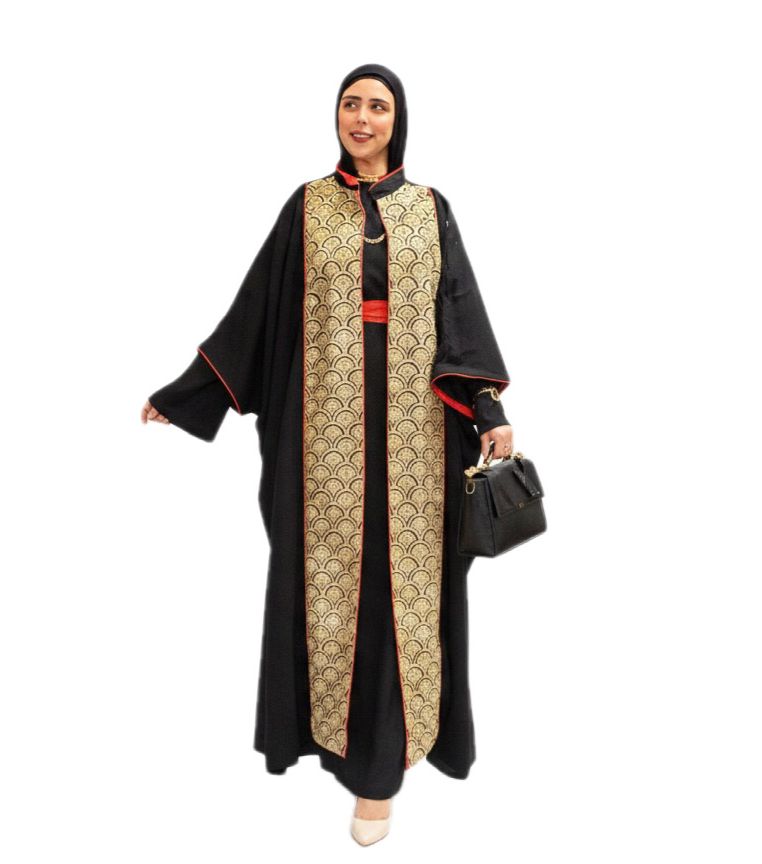 AICHA Gold Strap Kaftan