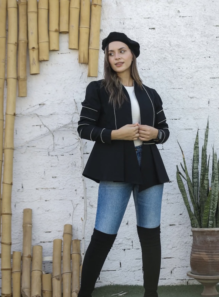Black Studded Jacket