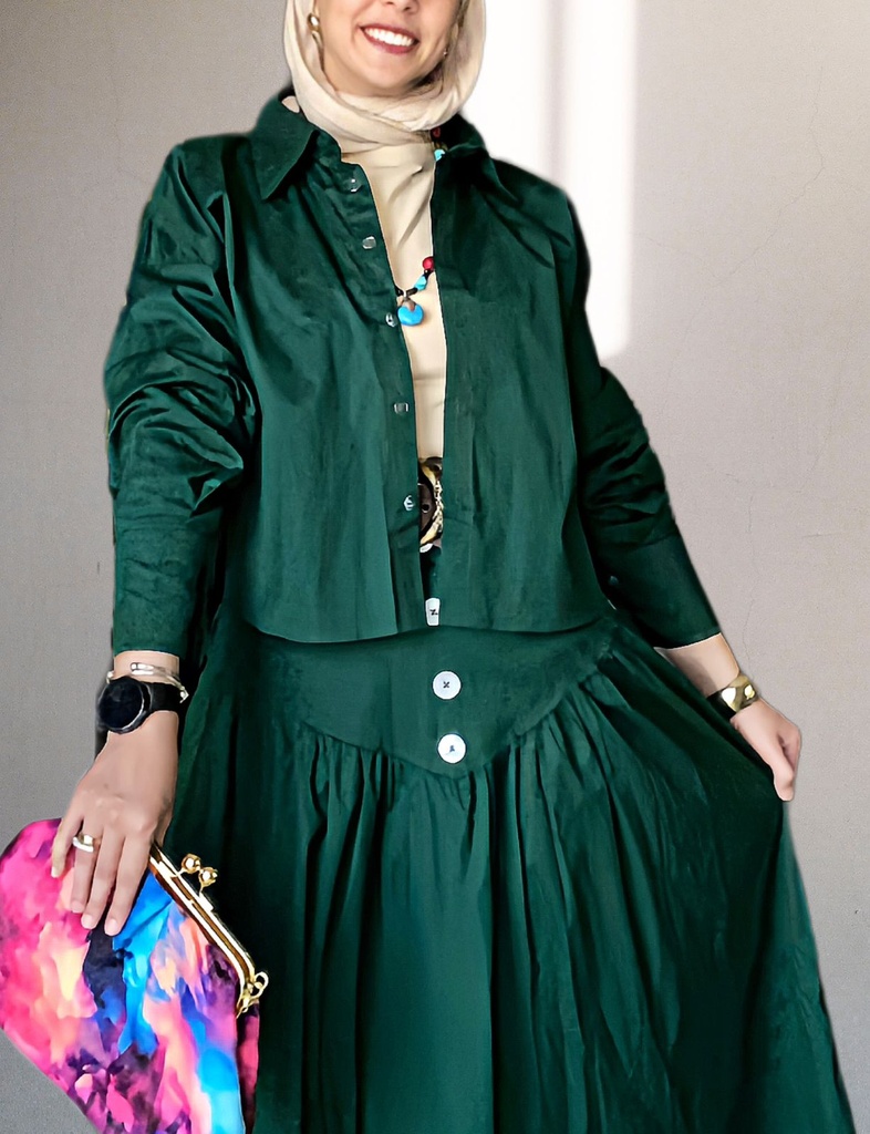 V-Style Skirt Set