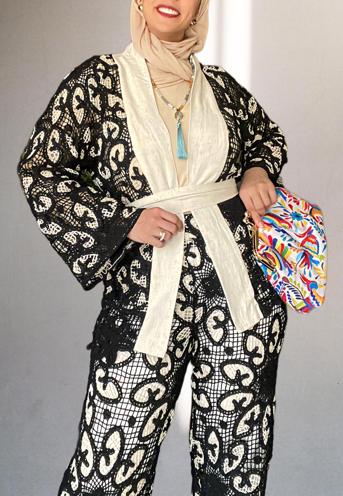 Crochet Jacket Set