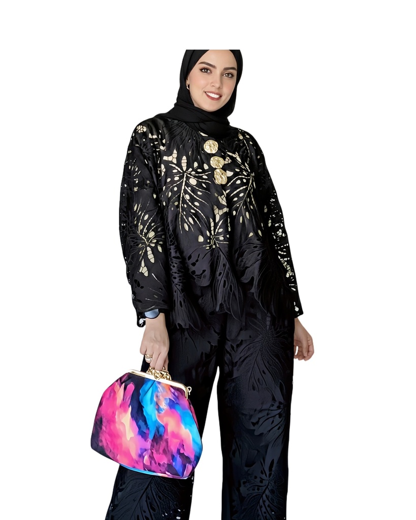 Giupure Leaves Pants Set