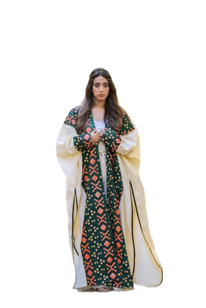 Embroidered Linen Kaftan