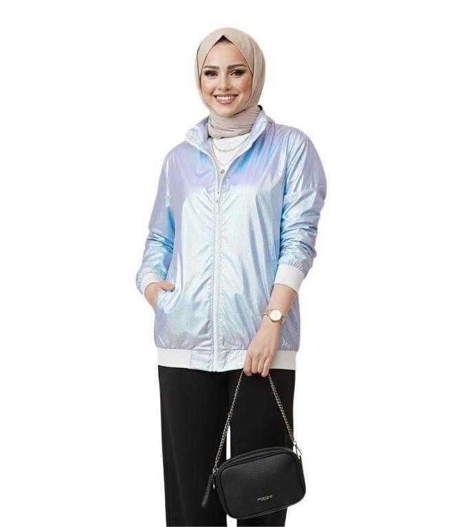 Iridescent Zipper Jacket