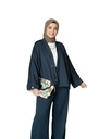 Open Shirt Knit Pants Suit