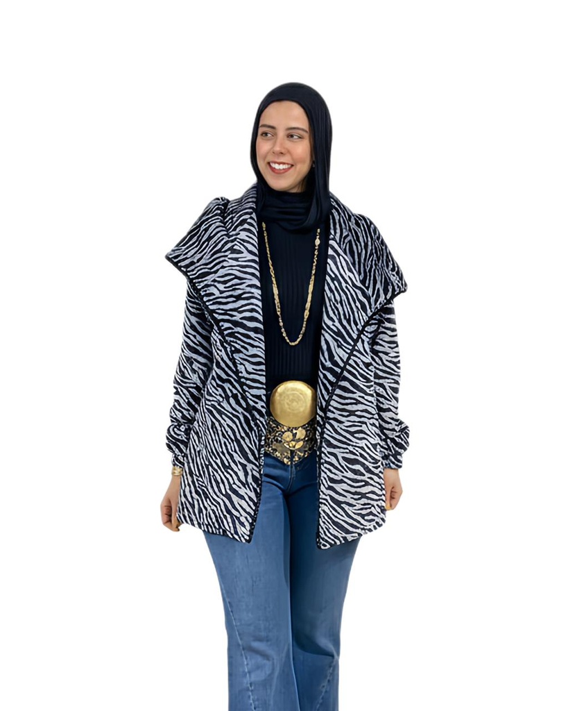 Zebra Embellished Jacket