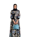 Printed Side Pockets Dress