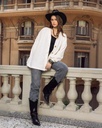 Short Knit Buttoned Kimono