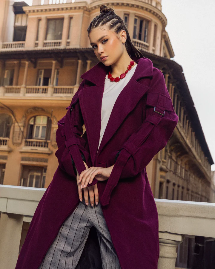 Double-Breasted Wool Coat