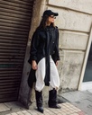 Layered Buttoned Trench Coat