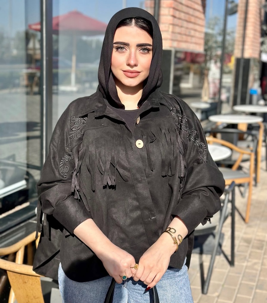 Suede Painted Fringe Shirt