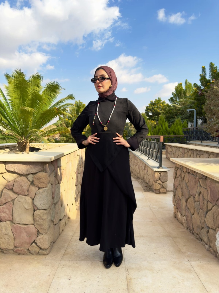 Suede Lace-Up Flowy Dress