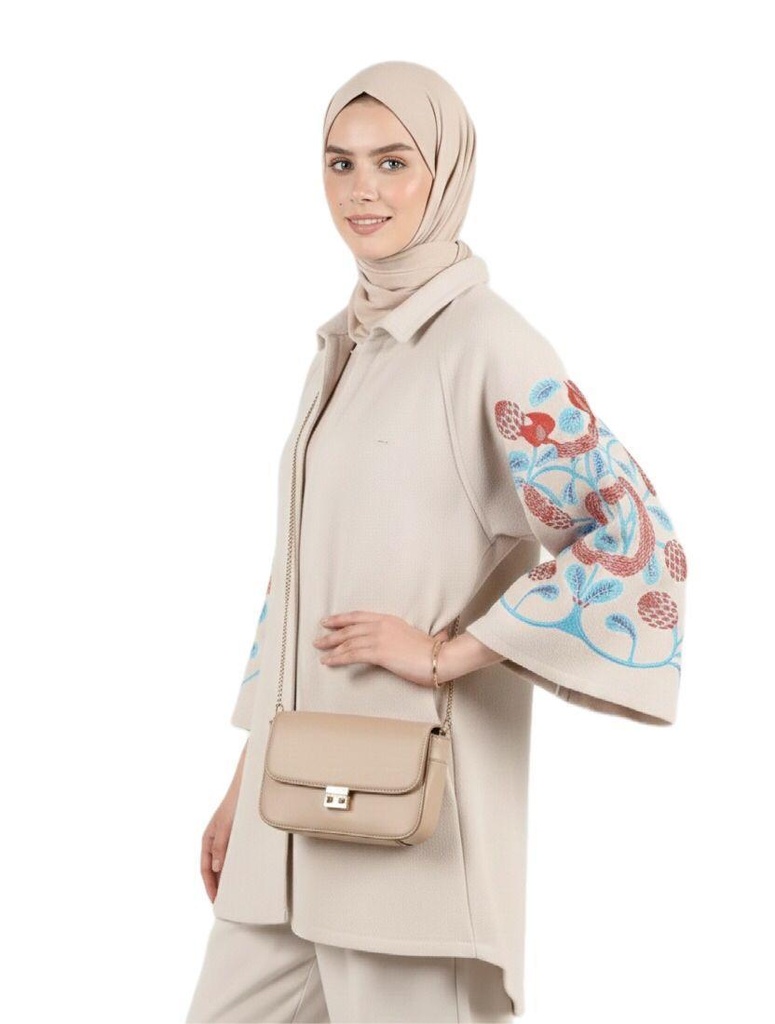 “Artistic Wool Graphic Jacket