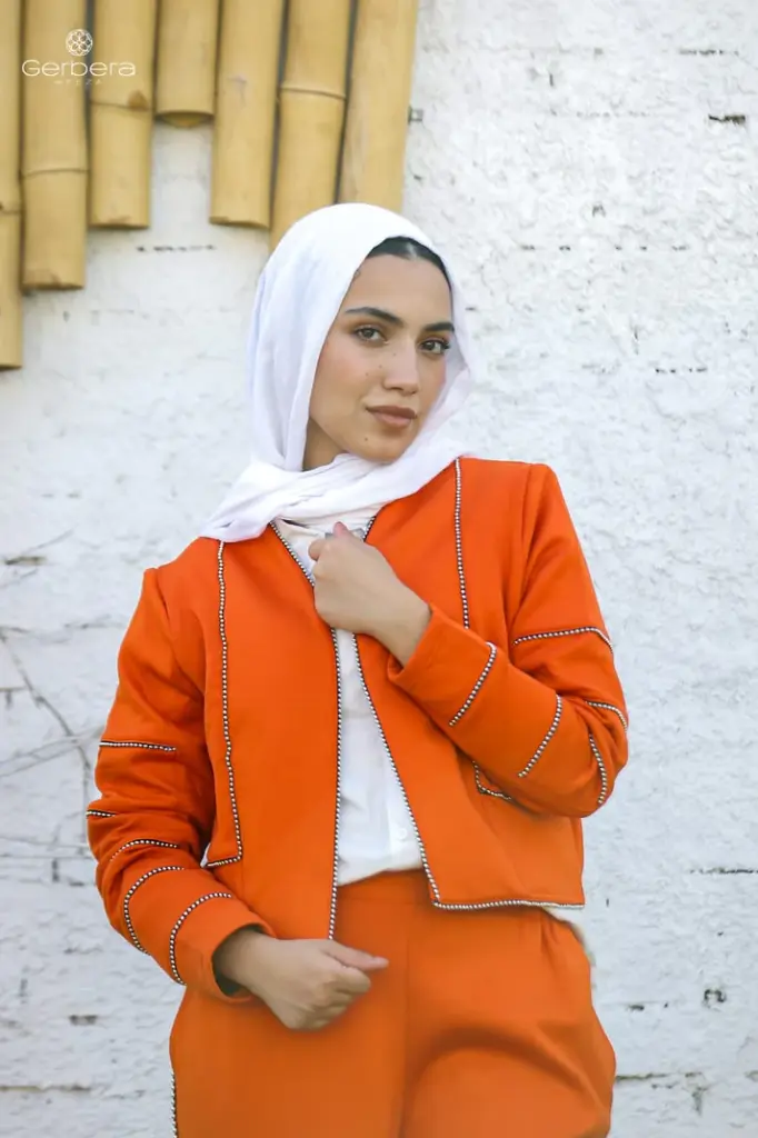 Embellished Cotton Suit