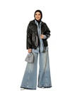 Oversized Faux Leather Jacket