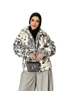 Printed Faux Fur Jacket