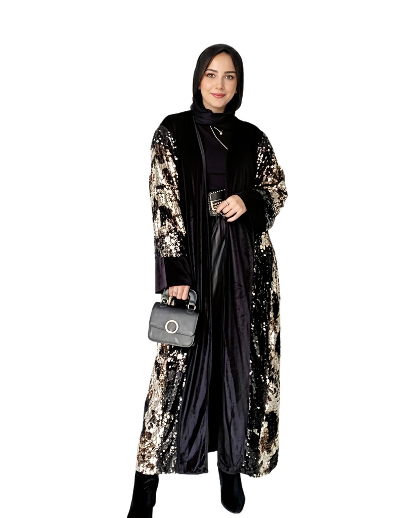 Layered Sequin Cardigan