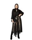 Shiny Tulle Skirt Suit