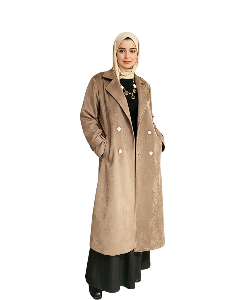Suede Long Coat