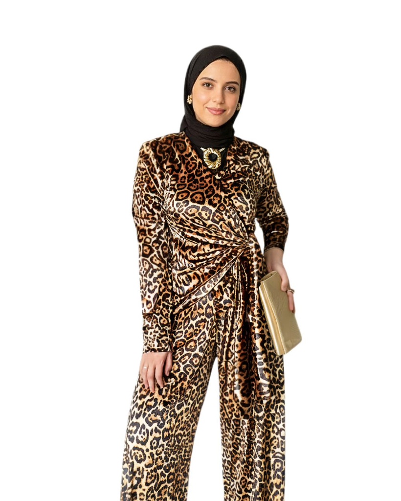 Leopard Wrap Suit