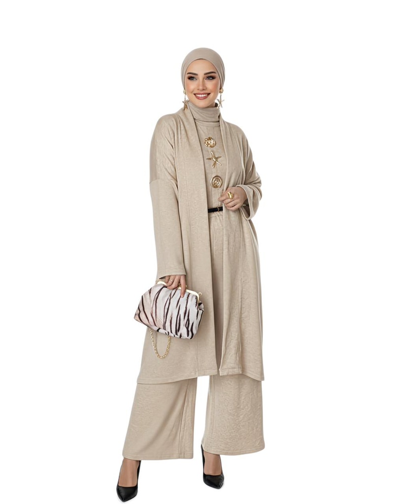 Refined Layered Knit Suit