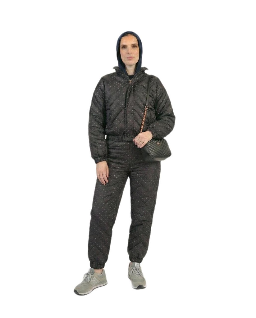 Rhinestone Suede Suit