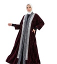 Shimmer Panel Velvet Kaftan