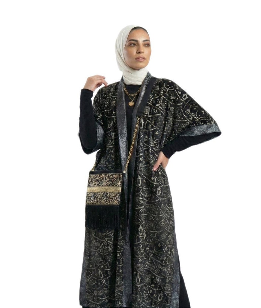 Ramadan Motif Open Kimono